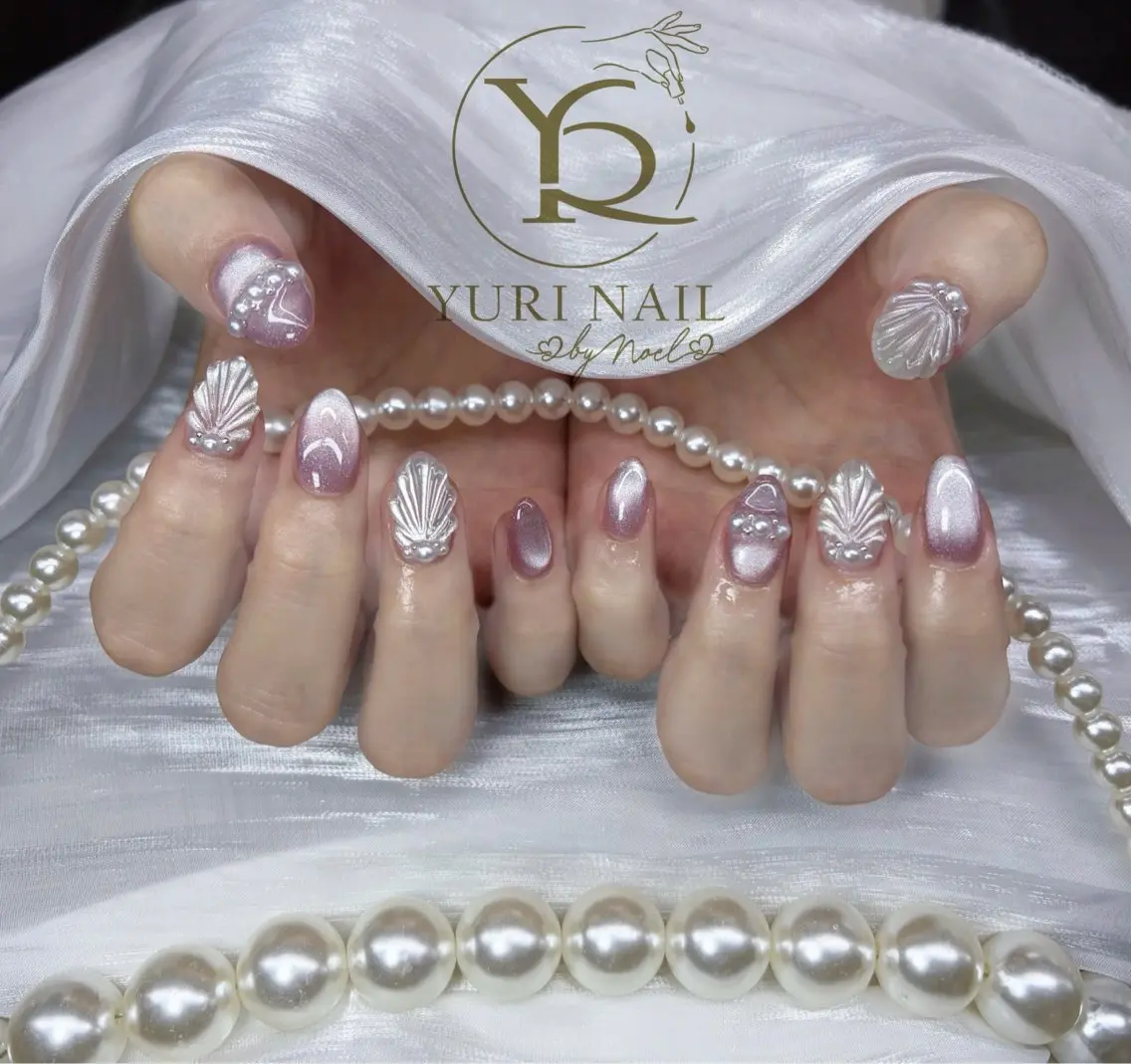 ネイル チークネイル フットネイル フレンチネイル グラデーション キラキラネイル ハンドネイル フットネイル ハンドケア YURI Nail Funabashiのネイルデザイン
