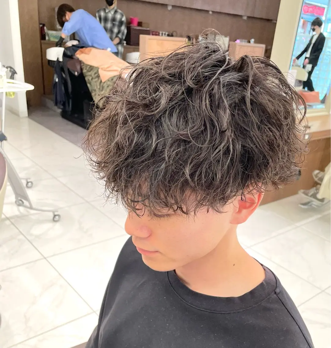 ショート パーマ メンズ 【メンズ特化】 池田大成✂︎のヘアスタイル