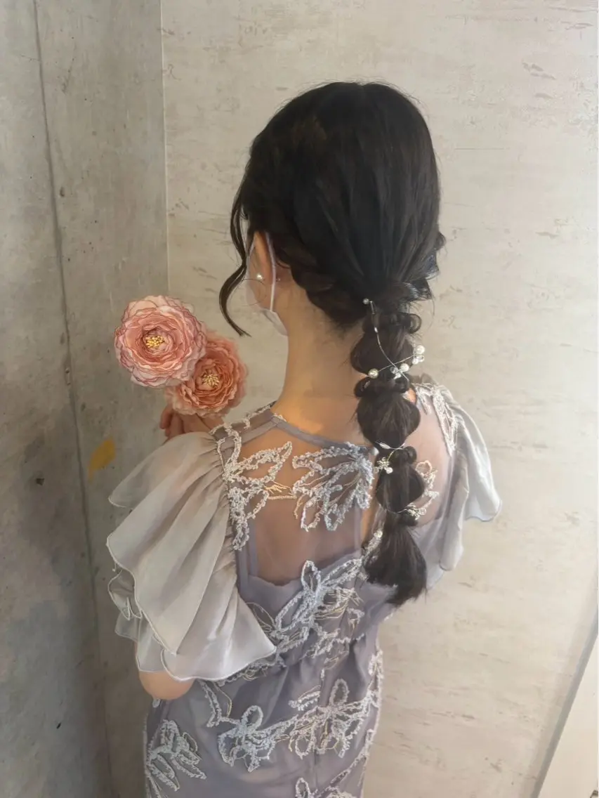 ロング ヘアアレンジ ヘアセット 美髪× ヘアセット✨Araiのヘアスタイル
