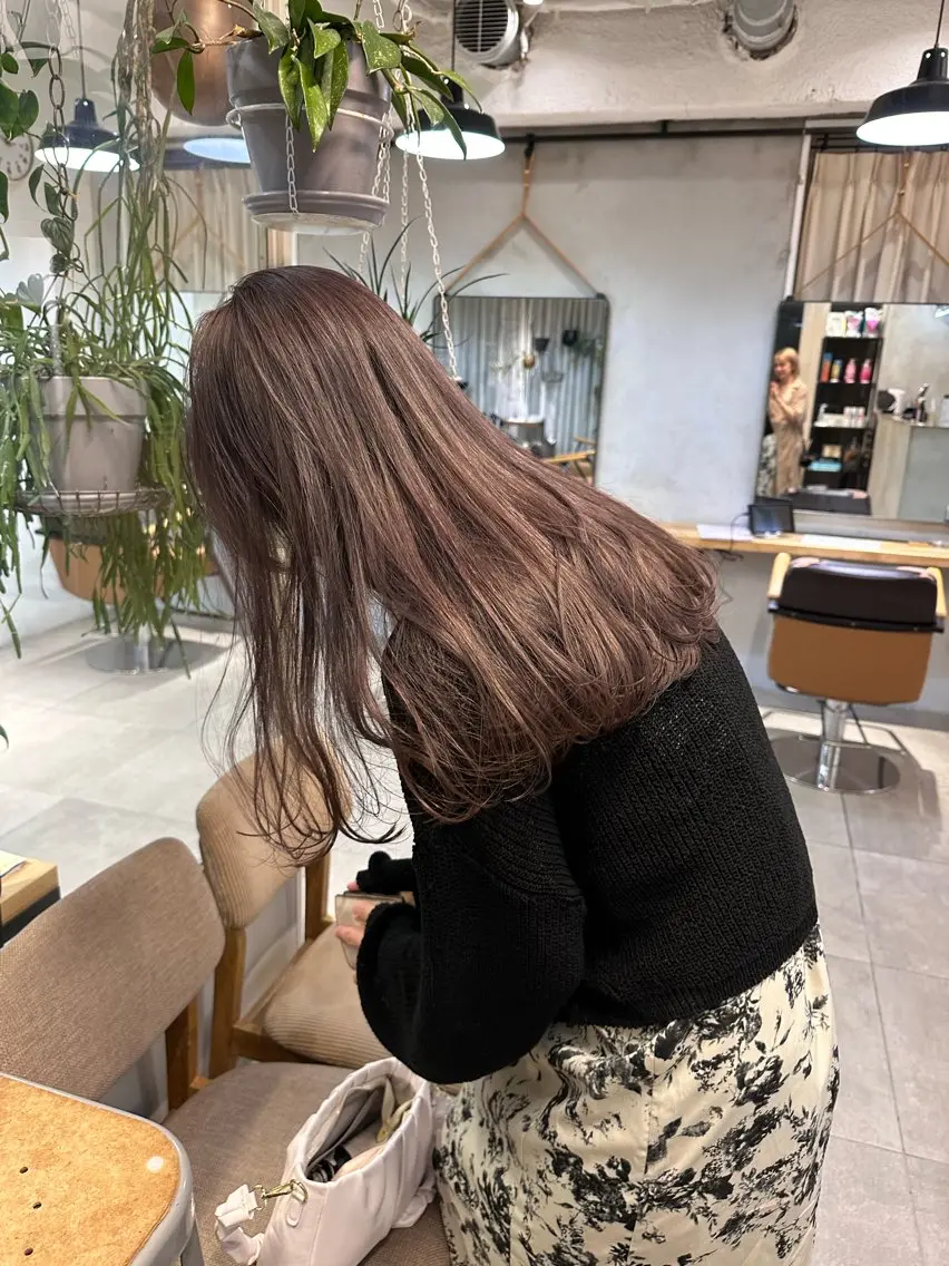 ロング カラー REINA☁️透明感 カラー/ぷつっと♡のヘアスタイル