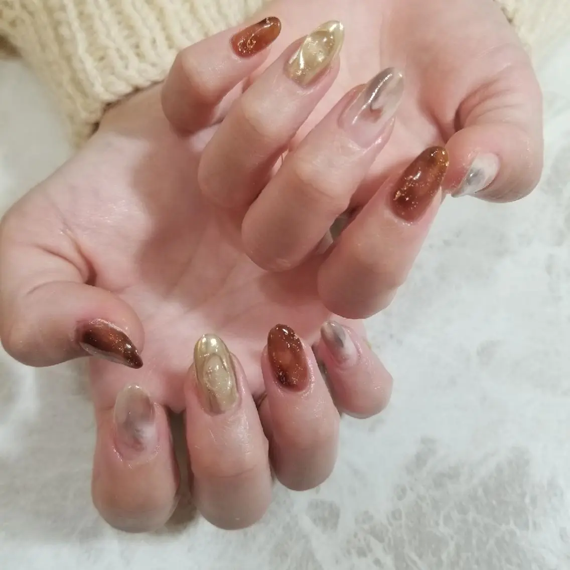 ネイル ハンドネイル nijiiro🌈 サトウのネイルデザイン