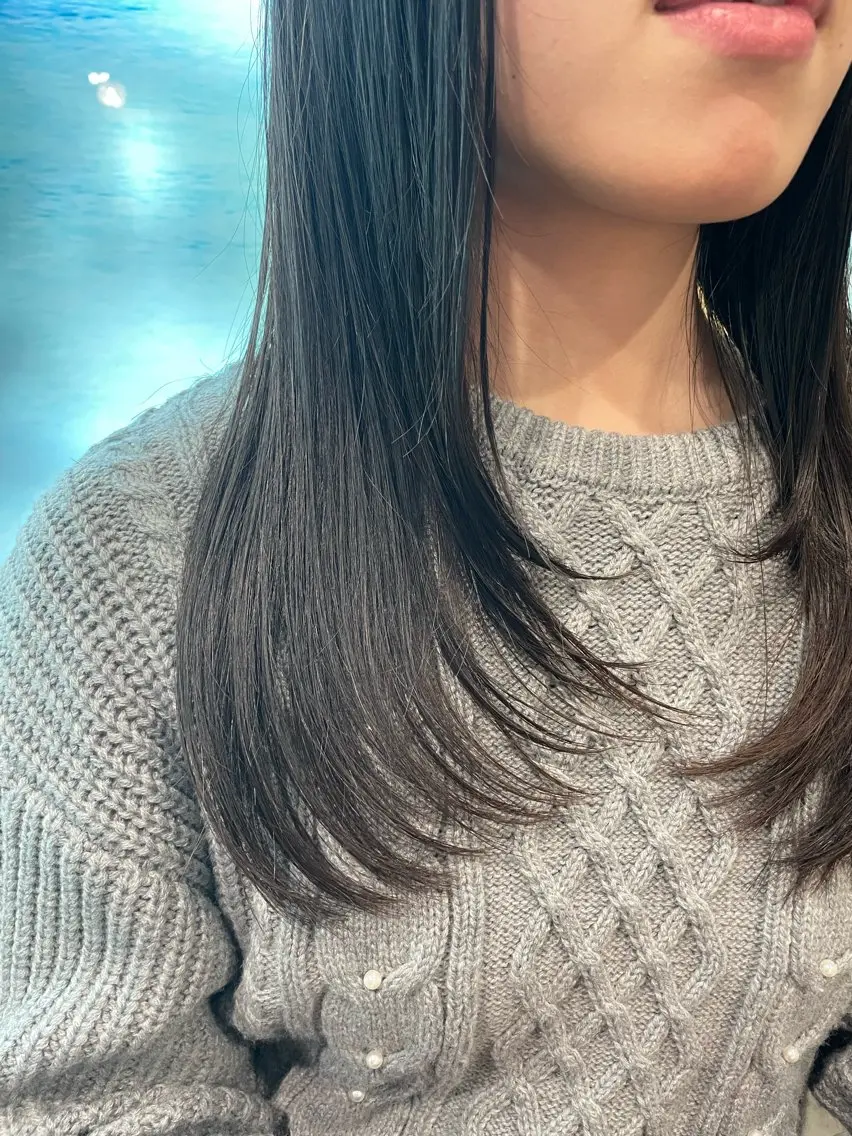 超ダメージケア！　カット&透明感カラー、リケラトリートメント　¥11000の写真