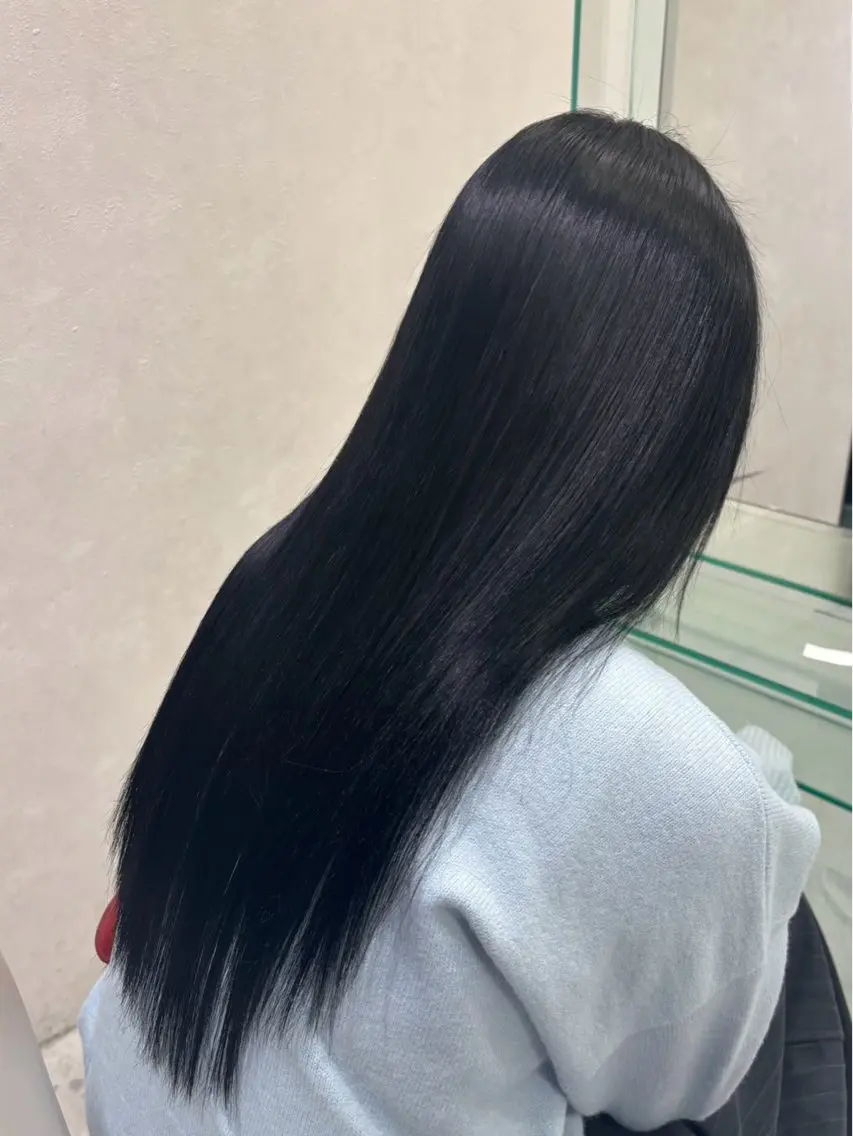 【圧倒的透明感✨】ケアカラーによるダブルカラー🌱の写真