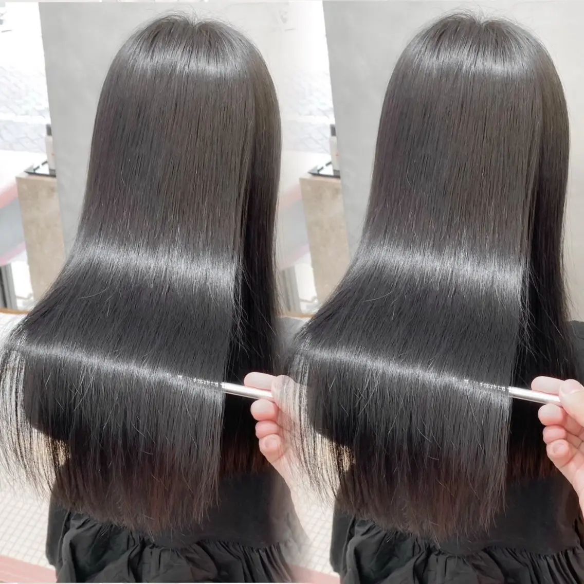 ロング カラー パーマ ヘアアレンジ カット ヘアカラー 縮毛矯正 トリートメント 巻きラク♡レイヤー 🦢こころのヘアスタイル
