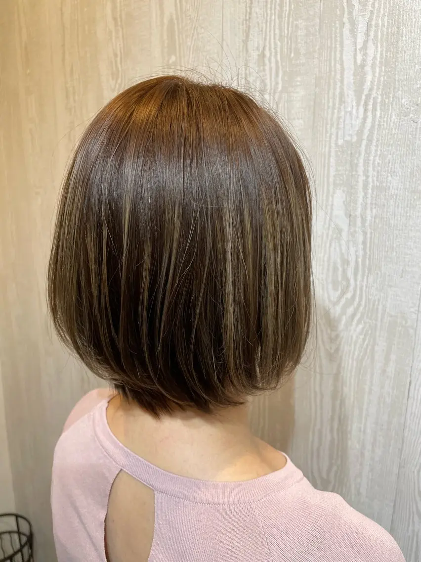 ショート カラー ヘアアレンジ カット HUENEST アカデミーサロンのヘアスタイル