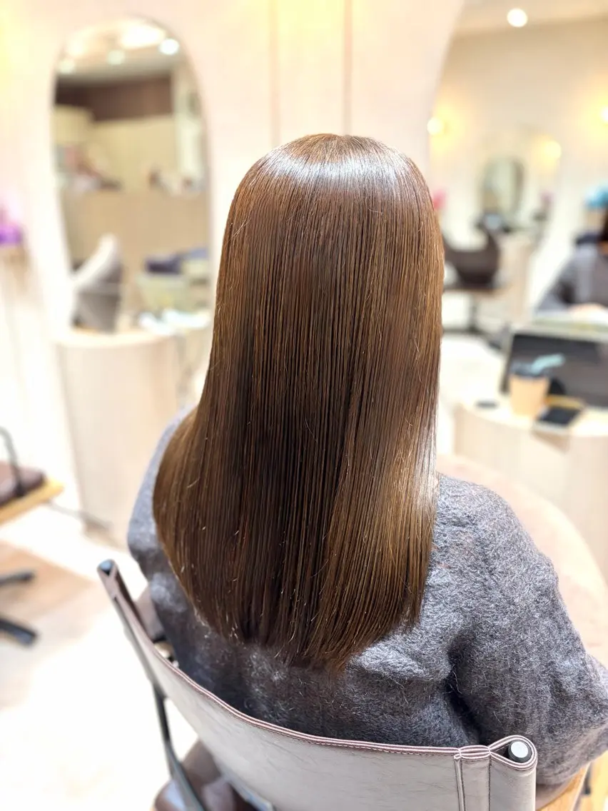 ロング カラー 菅原 渚のヘアスタイル