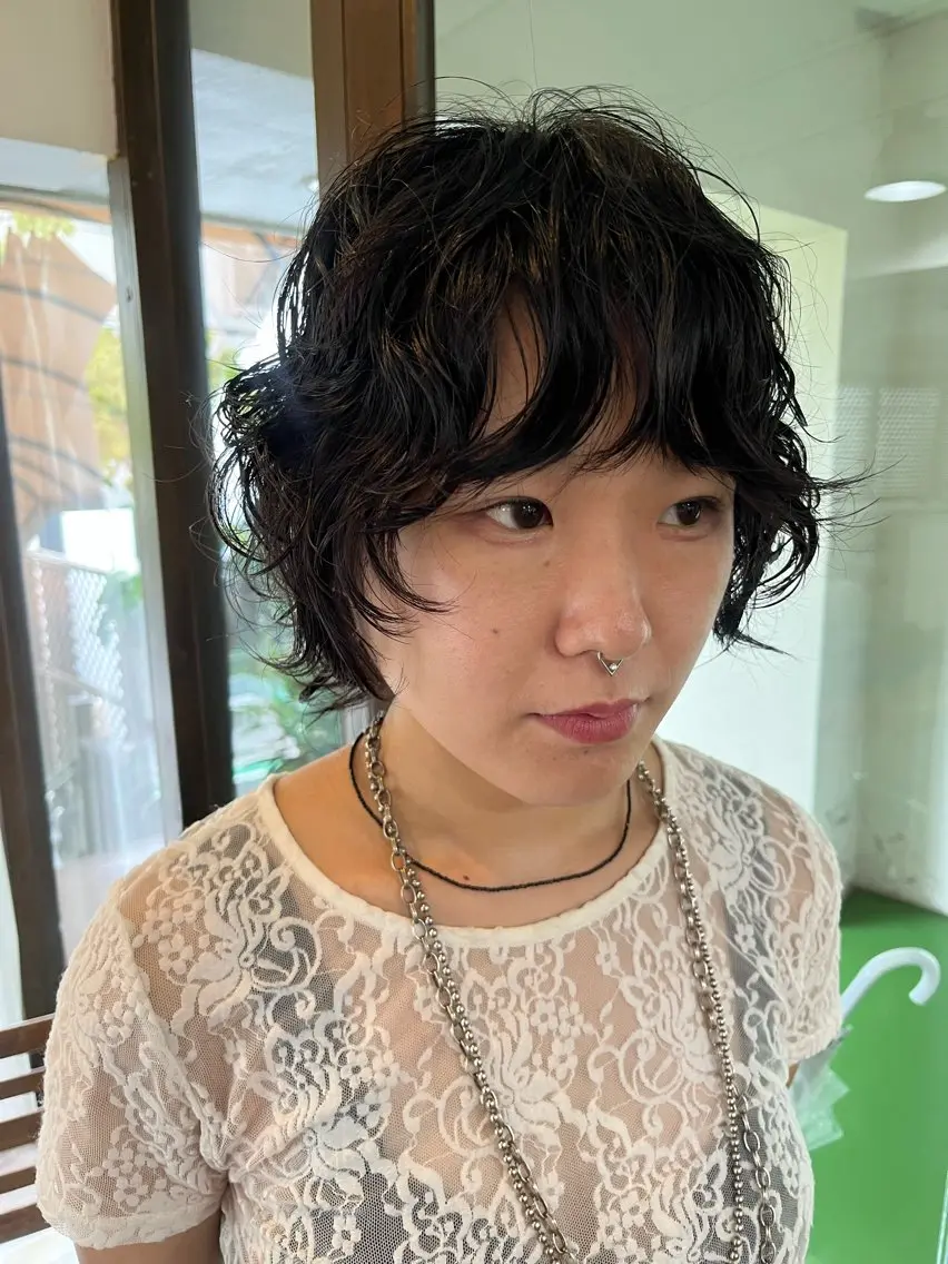 ショート パーマ カット パーマ 似合わせパーマ/ 山本銀次郎のヘアスタイル