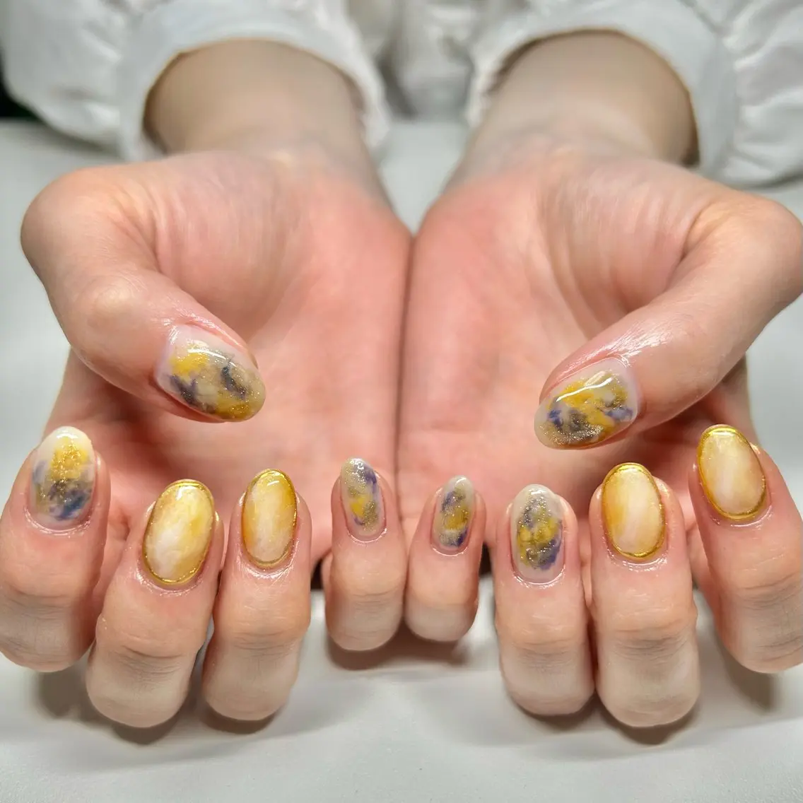 ネイル ニュアンスネイル ハンドネイル aliengirl Ayuのネイルデザイン