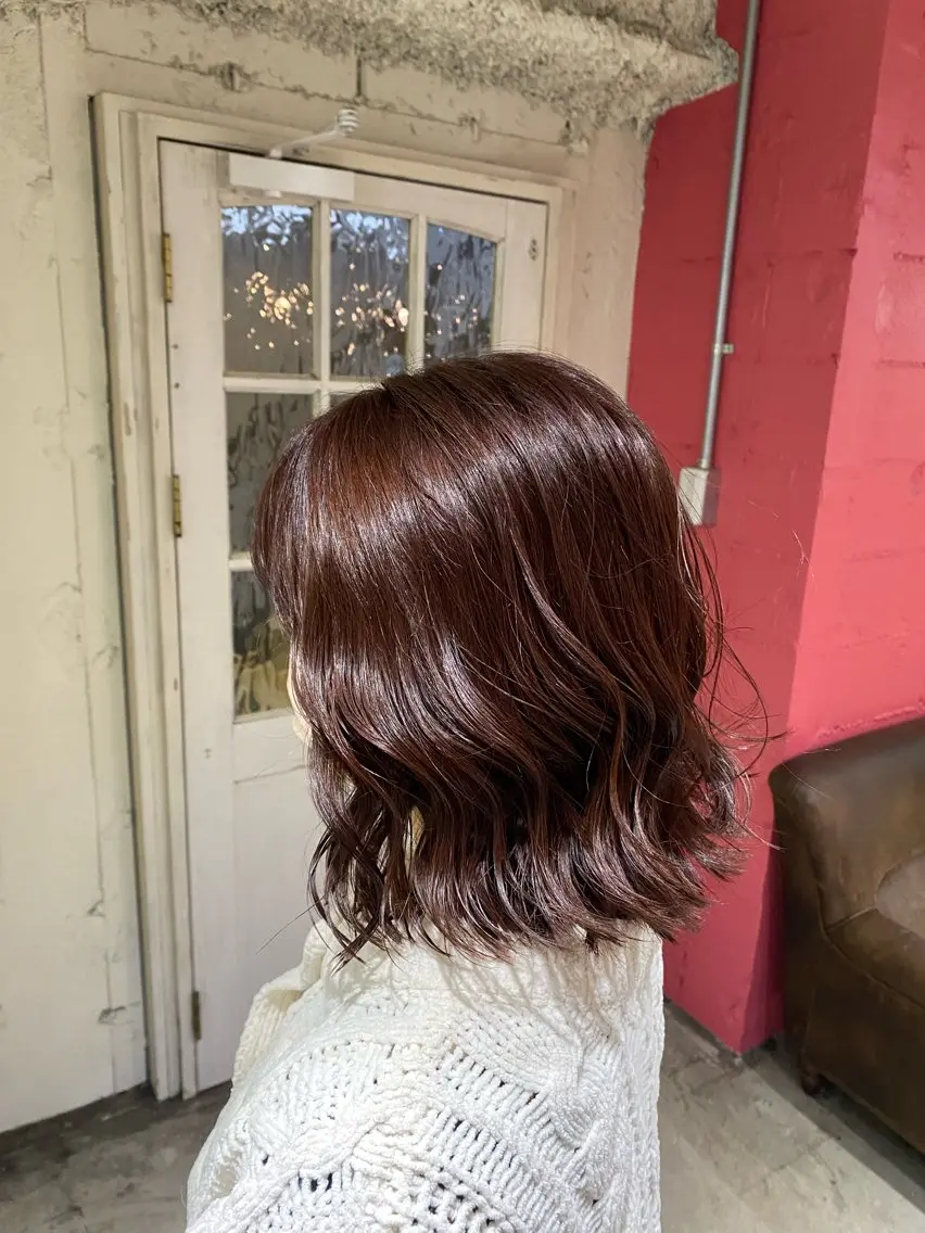 ミディアム カラー ヘアカラー トリートメント 透明感うる艶カラー ¦コユキ🫧💞のヘアスタイル