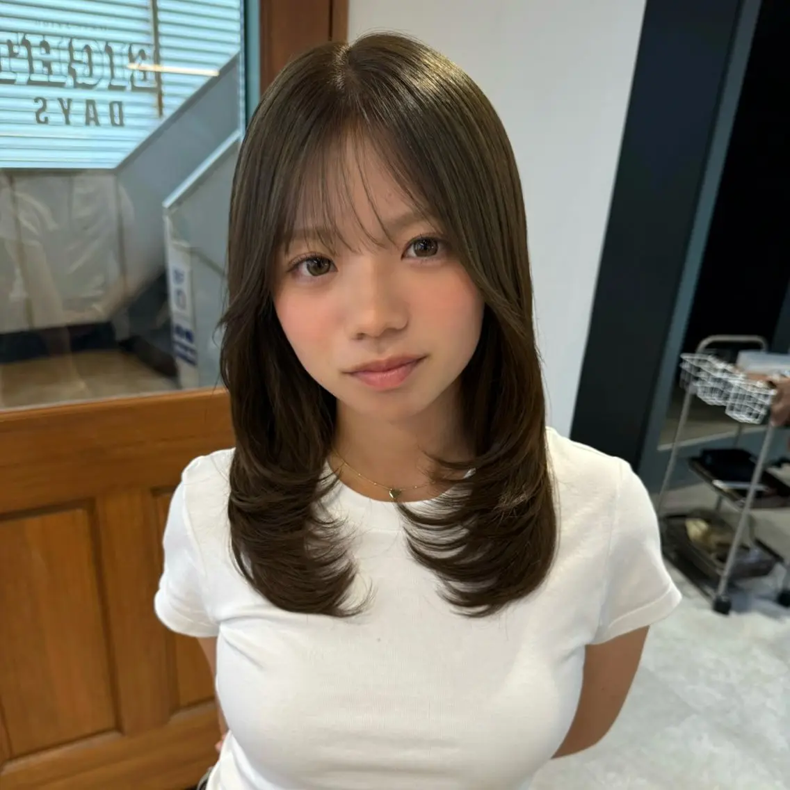 セミロング カラー カット ヘアカラー トリートメント 🎀夏秋/レイヤー/ 透明感カラー🎀のヘアスタイル