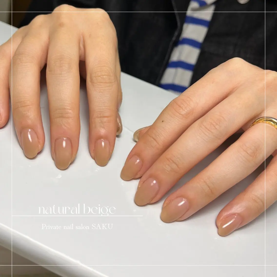 ネイル ニュアンスネイル シンプルネイル SAKU nail 作島茜のネイルデザイン
