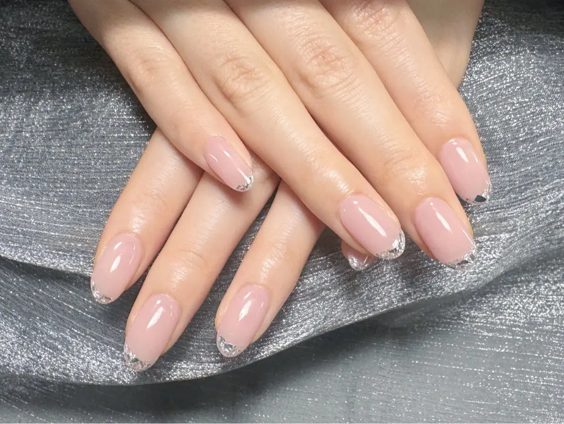 ネイル チークネイル 長さ出し フレンチネイル グラデーション マグネットネイル ハンドネイル ハンドケア 💕Dreamy KIYO💕のネイルデザイン