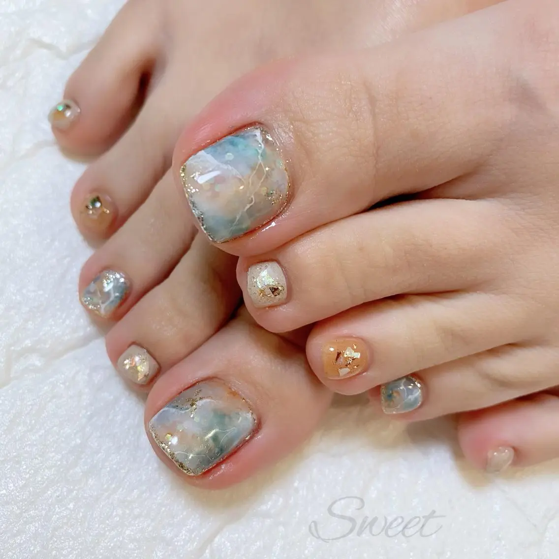 ネイル フットネイル sweet 仲野陽子のネイルデザイン