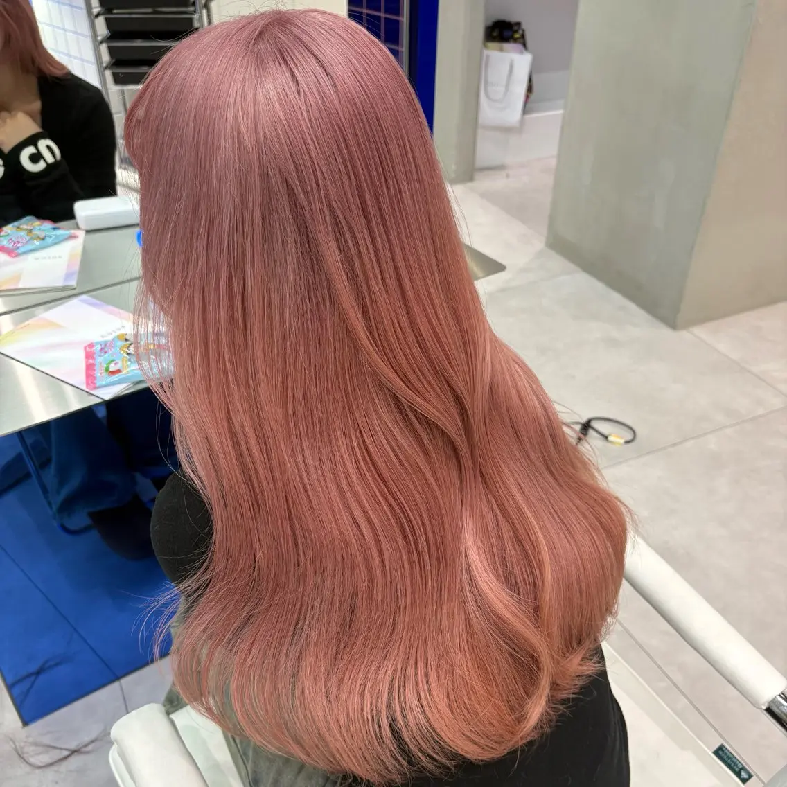 ロング カラー 似合わせピンクカラー 🎀/朋美のヘアスタイル