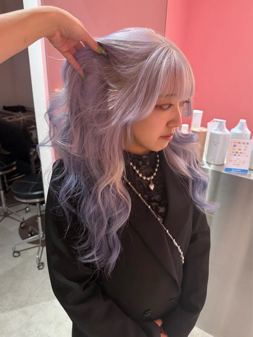 ロング ヘアカラー トリートメント レイヤー/エクステ/ カラー/MAHIROのヘアスタイル