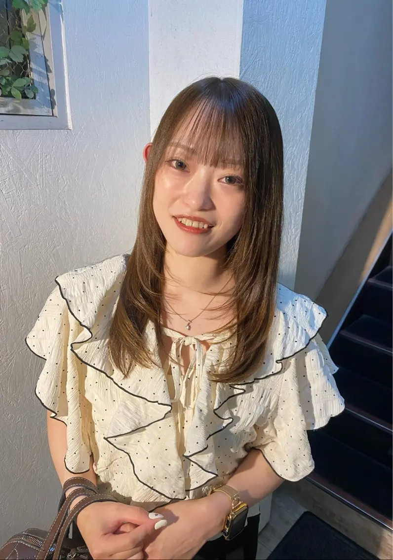 セミロング レイヤーカット カット ヘアカラー トリートメント 透明感カラー髪質改善 ma-yaのヘアスタイル