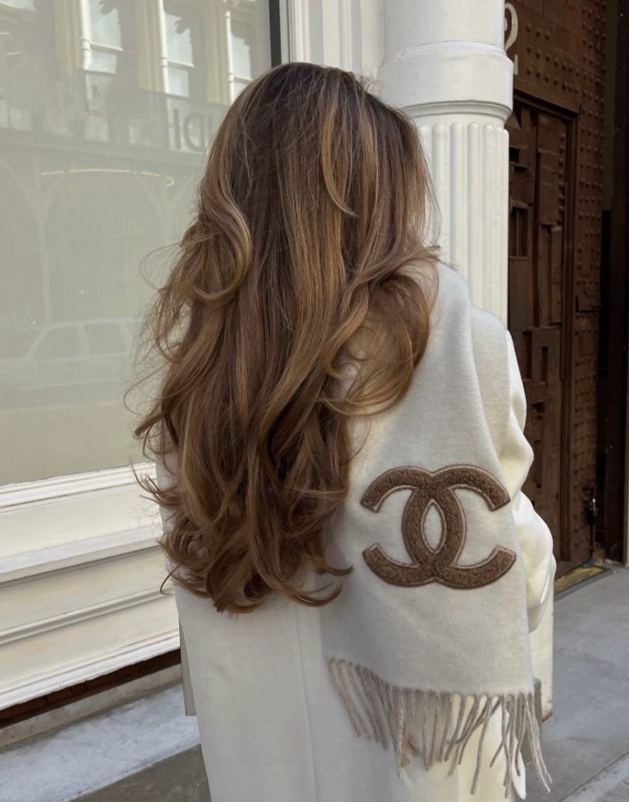 ロング カラー バレイヤージュ デザインカラー ハイライトカラー ハイライト レイヤーカット ヘアカラー 🇺🇸海外デザイン iCON TOKYOのヘアスタイル