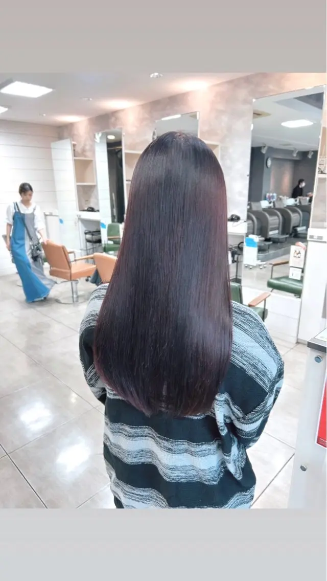 セミロング カット 縮毛矯正 トリートメント 縮毛矯正✖髪質改善 仁木伸明のヘアスタイル