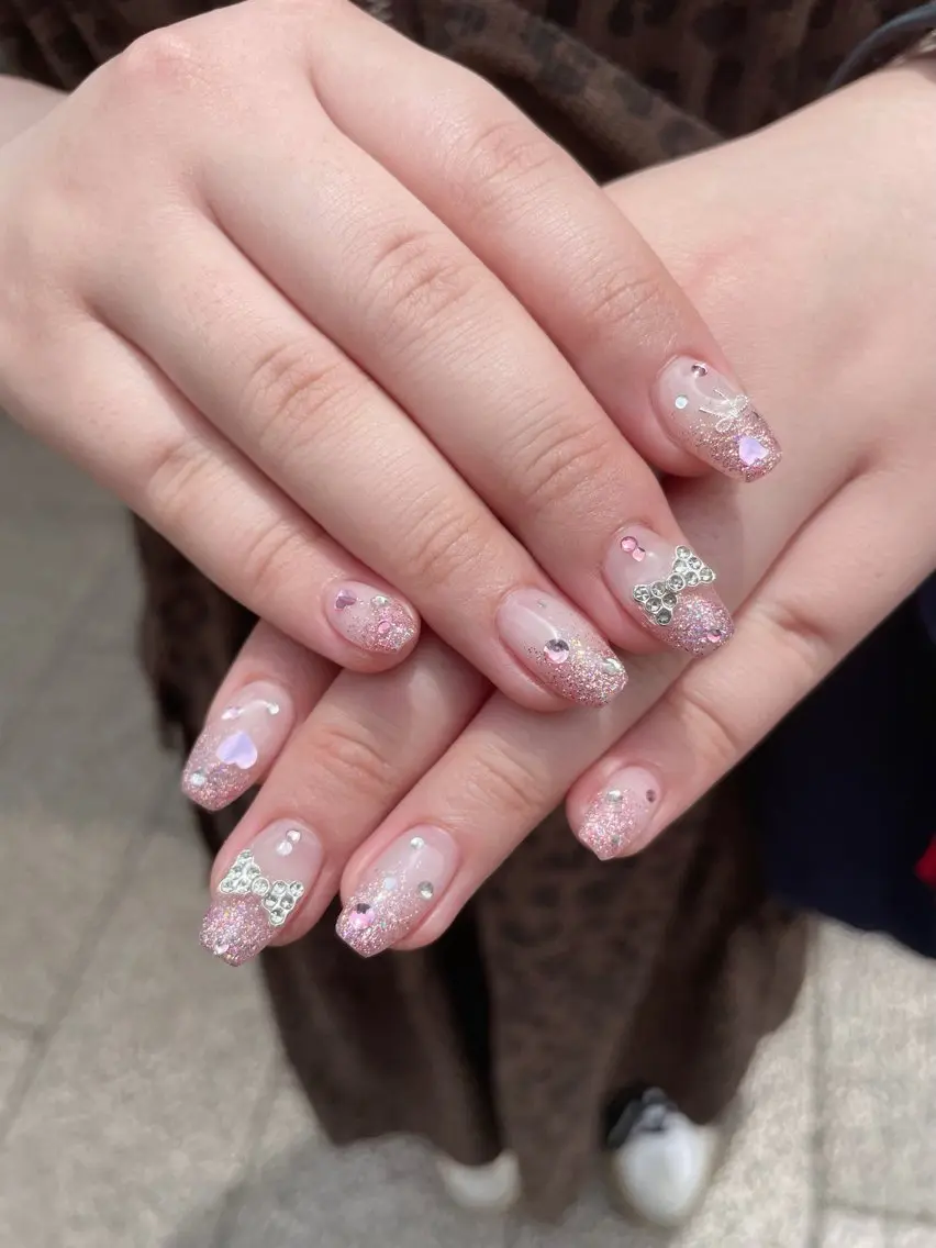 ネイル キラキラネイル ラメ(グリッター) ハンドネイル Ricnail☾ ayanoのネイルデザイン