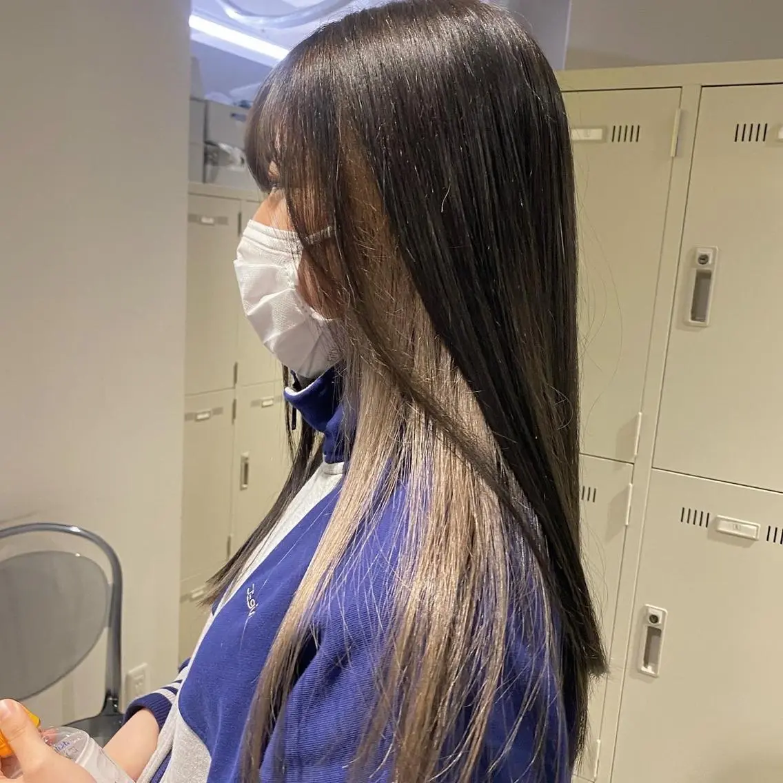 ロング カラー パーマ ヘアアレンジ メンズ キッズ ネイル マツエク・マツパ アイブロウ 韓国系🇰🇷🩶 艶暗髪/MEIのヘアスタイル