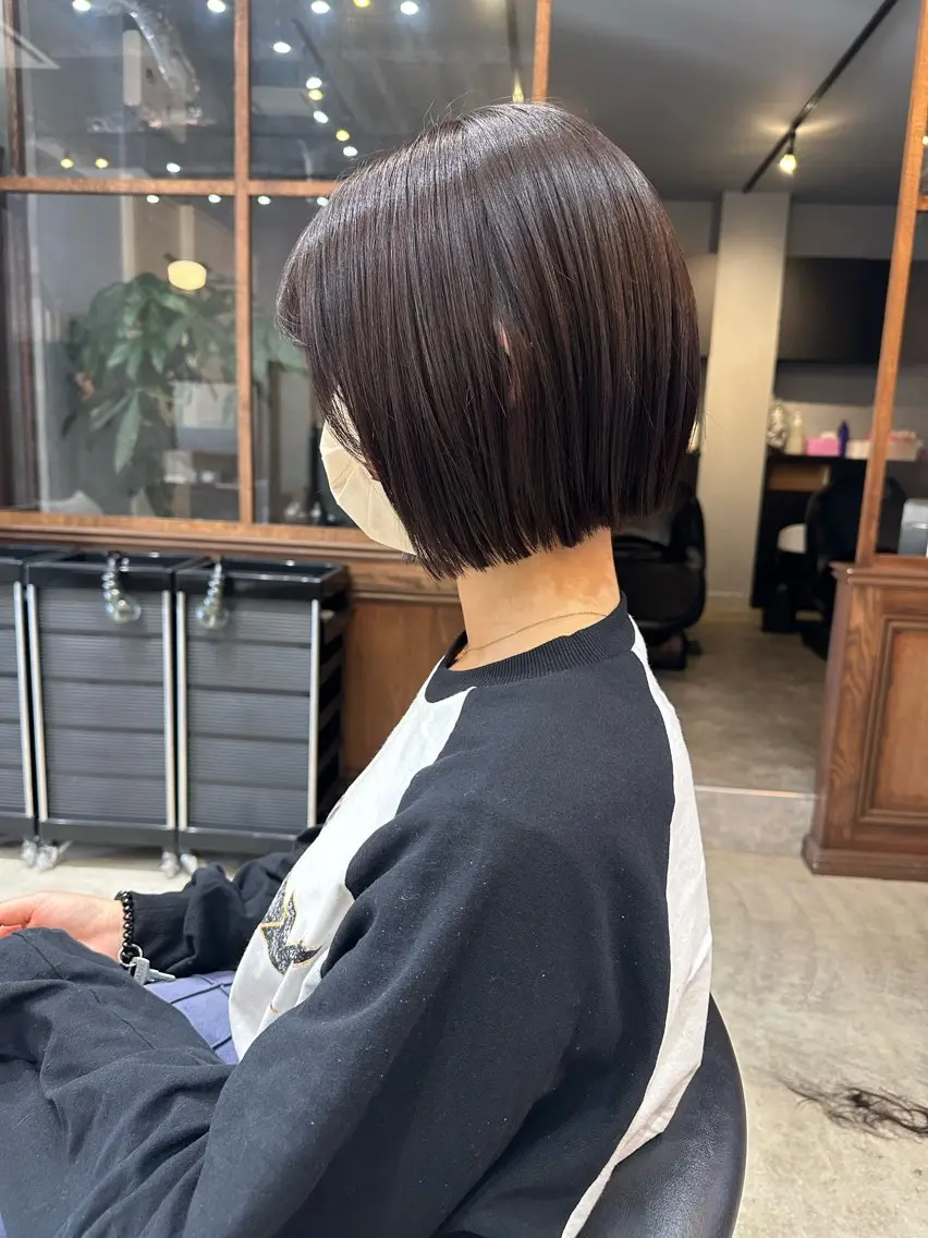 ショート カット 縮毛矯正 トリートメント 廣瀬双葉 ボブ/ミディアムのヘアスタイル