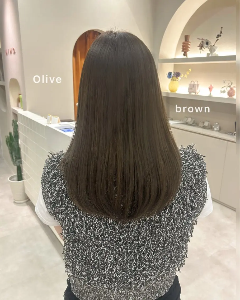 ミディアム カラー ヘアカラー 色素薄めカラー o___mioのヘアスタイル