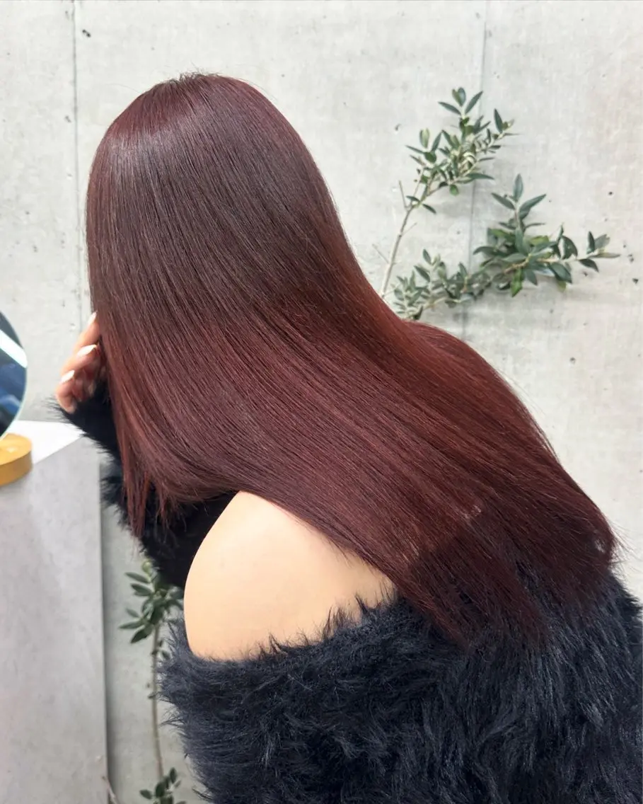 セミロング ヘアカラー トリートメント ブリーチカラー/ 純心のヘアスタイル