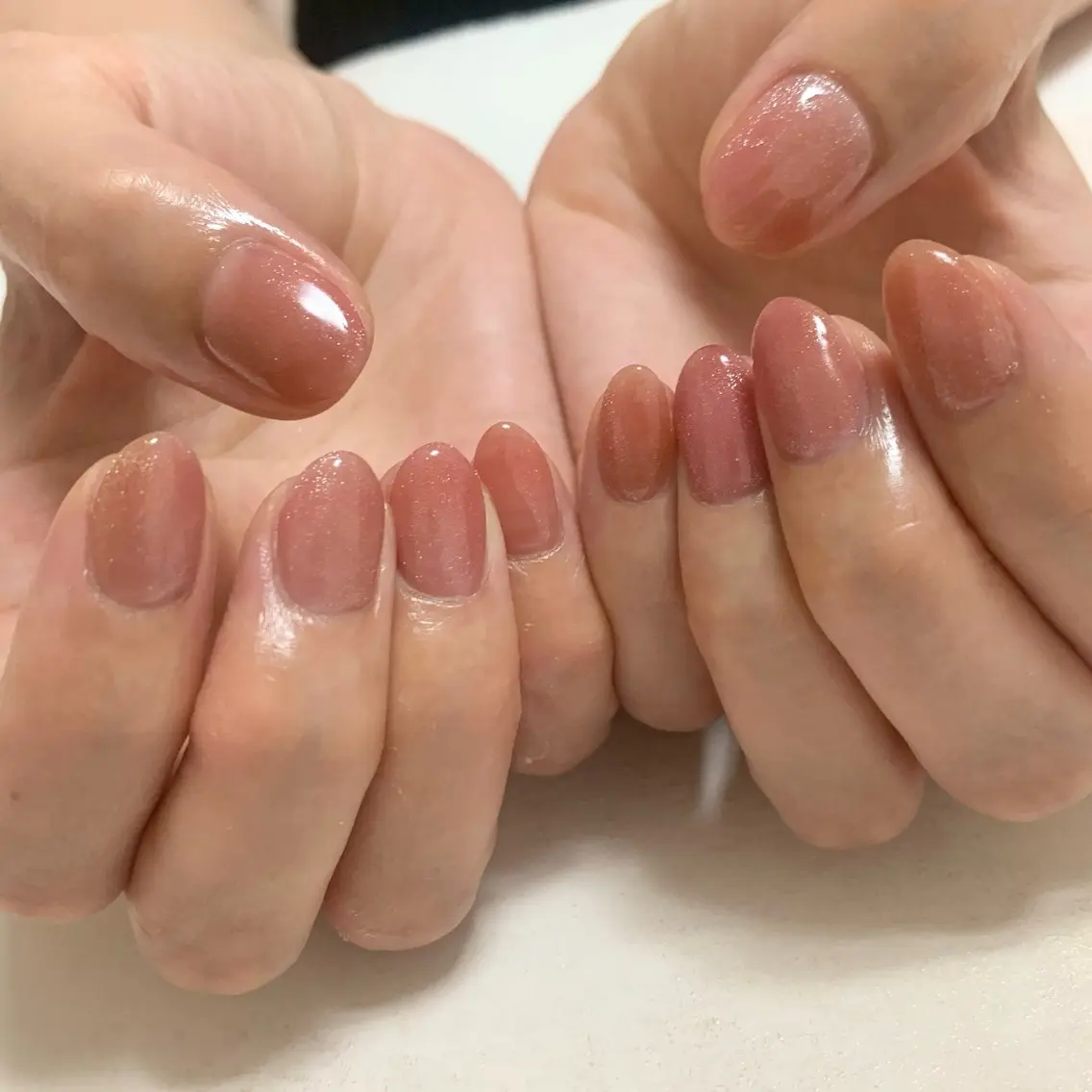 【ハンド💛オフィスOKシンプル派】ワンカラーorラメ1色塗り¥3.990🤍ジェルオフ込の写真