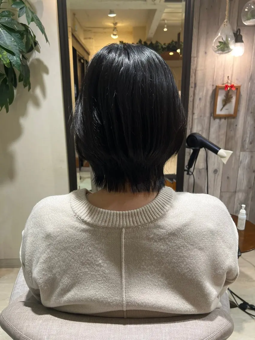 ショート ボブレイヤー ボブ レイヤーカット カット トリートメント 増田 晃大のヘアスタイル