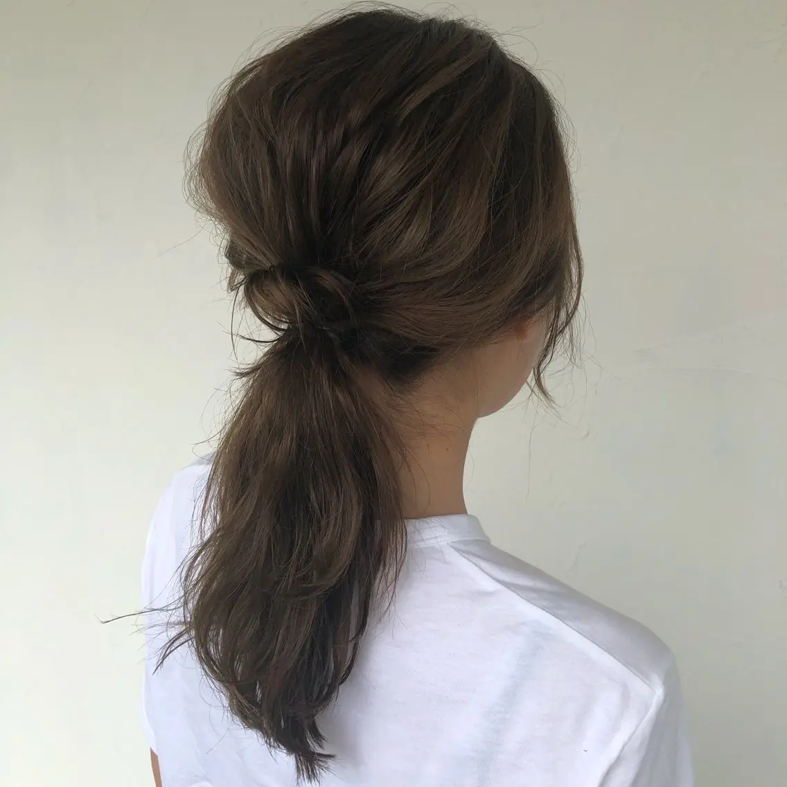 ロング カラー ブリーチ グレージュ 原 🫶トレンドヘアのヘアスタイル