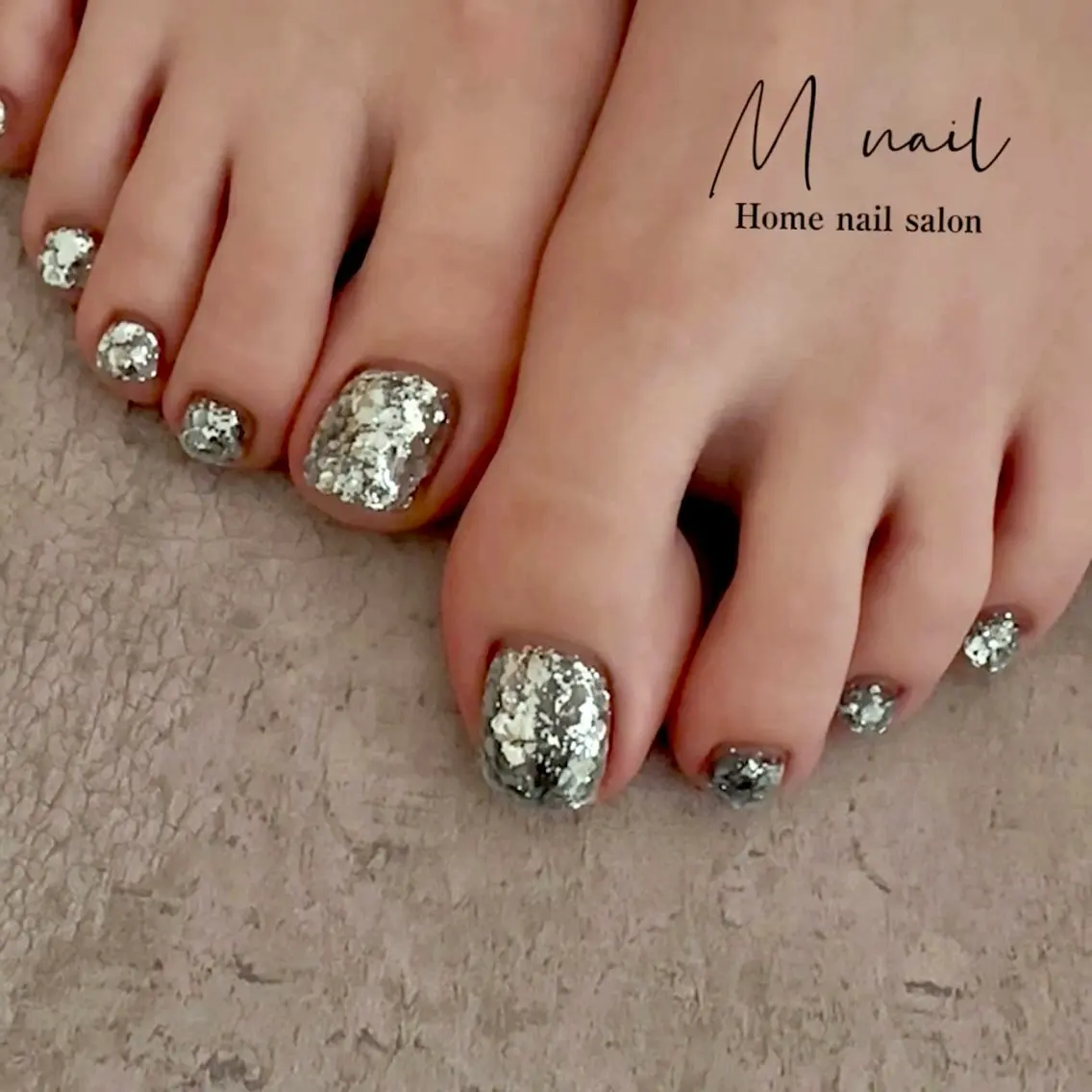 ネイル フットネイル 夏ネイル フットネイル Home salon M nailのネイルデザイン