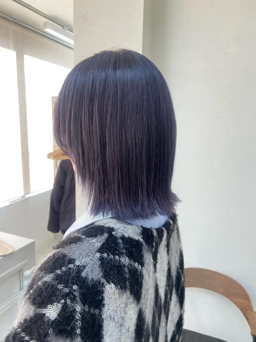 セミロング セミロングパーマ 縮毛矯正 宮澤 泉のヘアスタイル