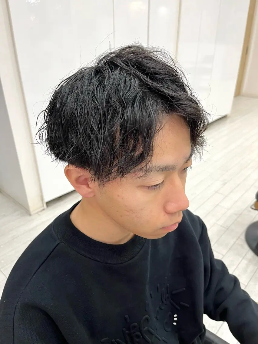 【全員クーポン】メンズカット&パーマ&トリートメント（パーマの種類はなんでもOK‼️）の写真