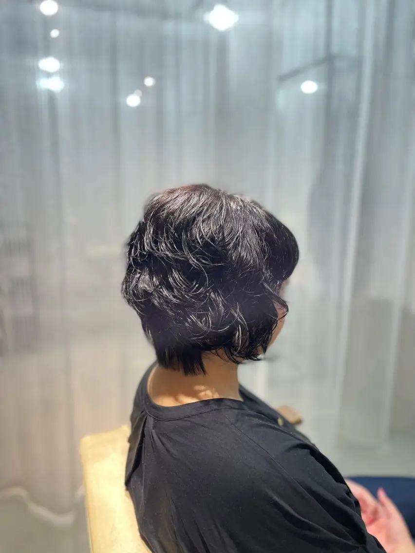 ショート カラー パーマ カット パーマ 清水 保博のヘアスタイル
