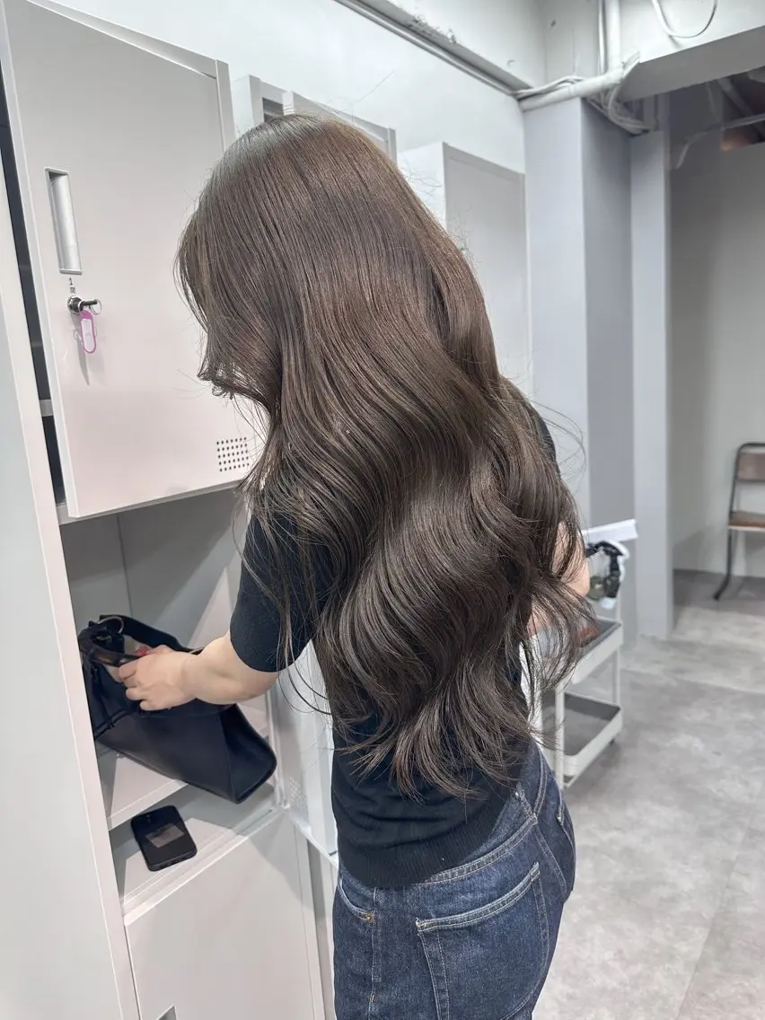 ロング ヘアカラー ウルフ・ボブ モデル✵HARUTOのヘアスタイル