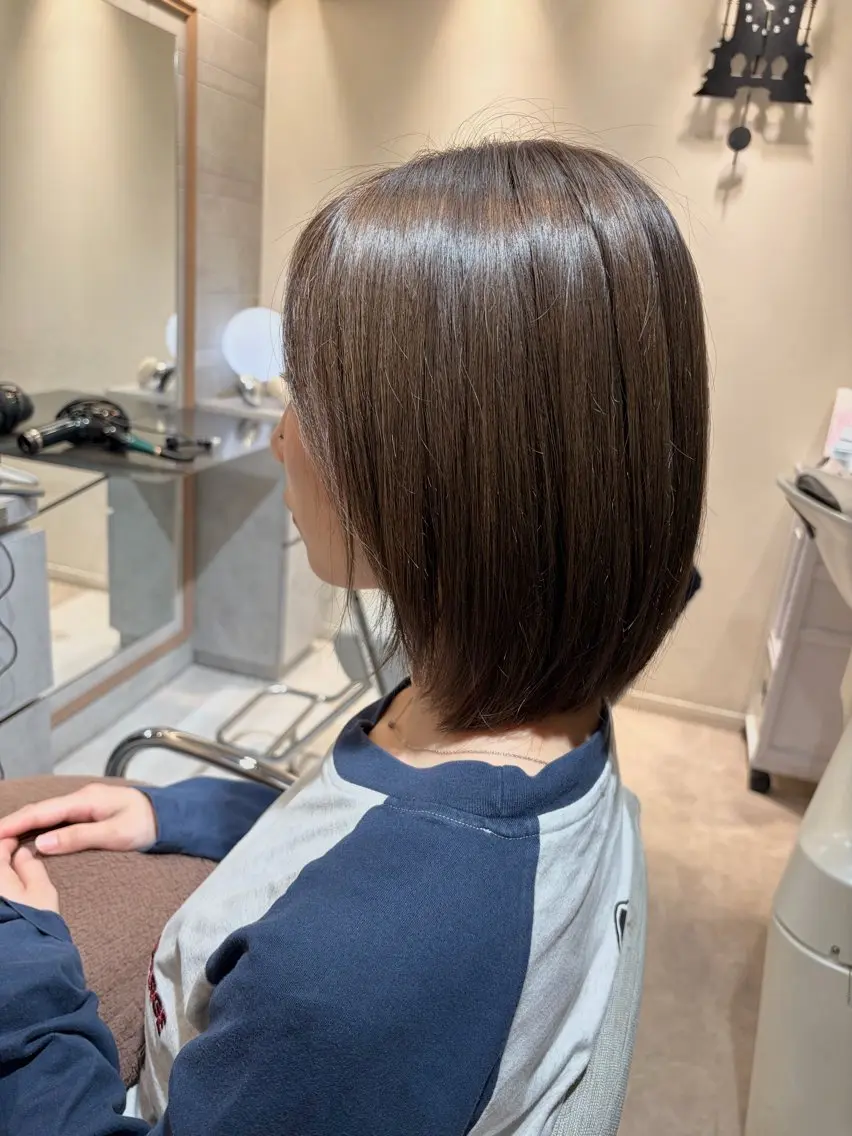 カラー ブリーチ 透明感カラー ヘアカラー 木村 澪奈のヘアスタイル
