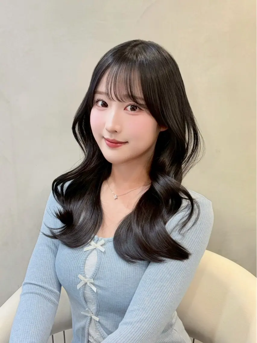 ロング ヘアアレンジ ボブ 顔周りカット ハッシュカット ハイレイヤー 髪質改善 カット 縮毛矯正 トリートメント ヘアセット 大宮縮毛矯正💖韓国 レイヤー✂️櫻井のヘアスタイル