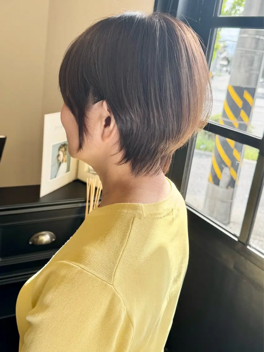 ショート カラー カット ヘアカラー 韓国レイヤー/透明感 カラー🐈曾根高のヘアスタイル
