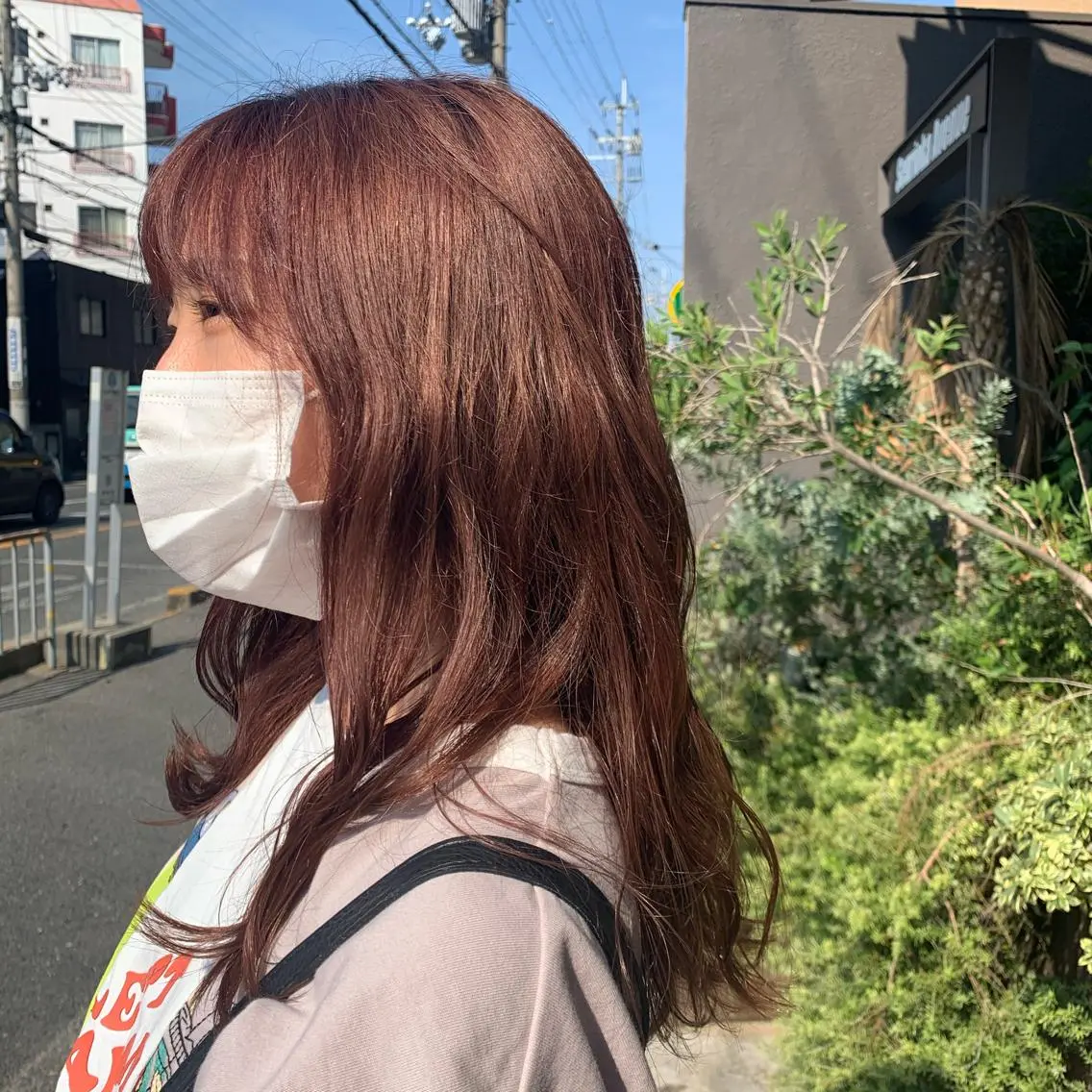 セミロング カット ヘアカラー トリートメント 井本 早紀のヘアスタイル
