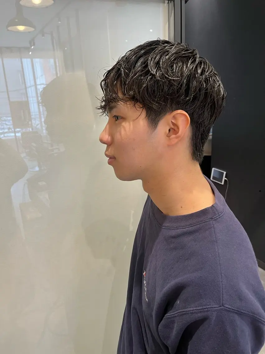 メンズカット+ツイストスパイラルパーマ(並巻きパーマも同様クーポン)の写真