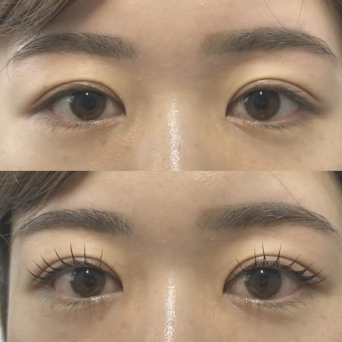 マツエク・マツパ 一重×まつ毛パーマ マツパ クレセントアイ 長與の眉毛・アイブロウイメージ