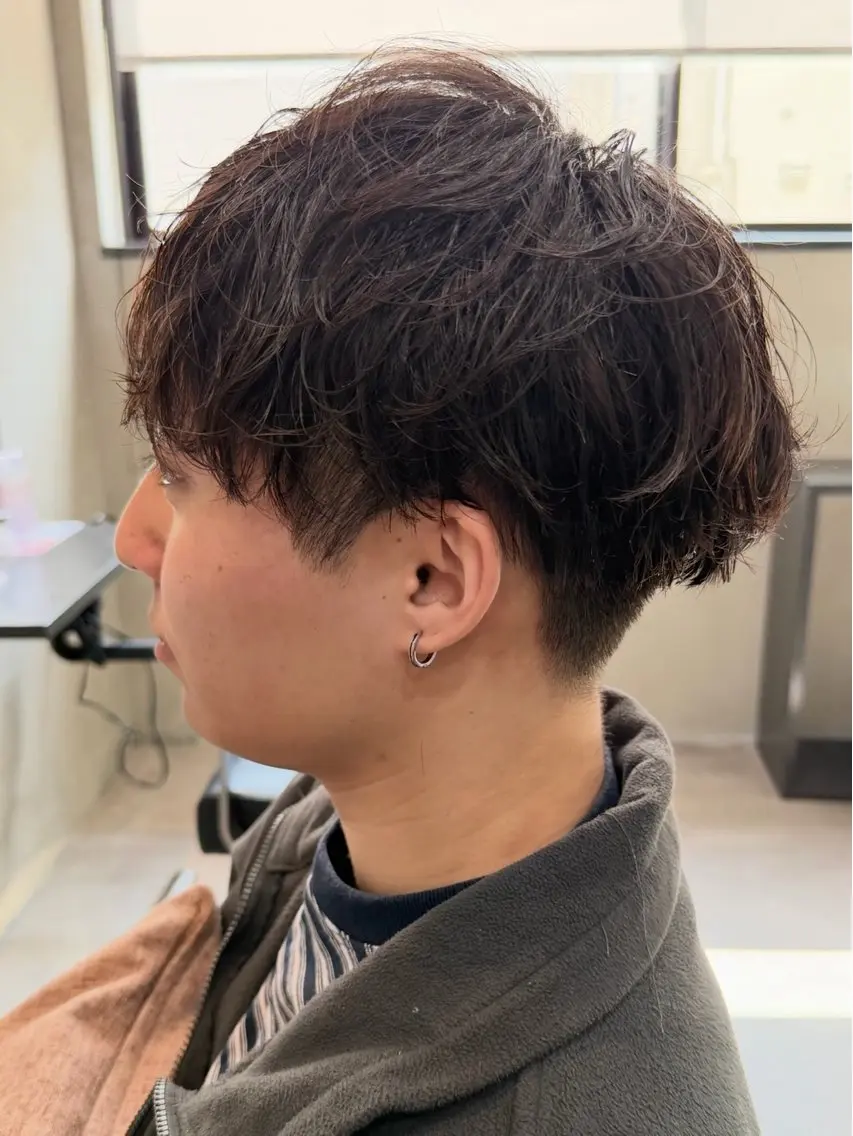 パーマ メンズ マッシュ メンズパーマ カット パーマ 大阪/豊中/ メンズパーマ/ちぇるのヘアスタイル