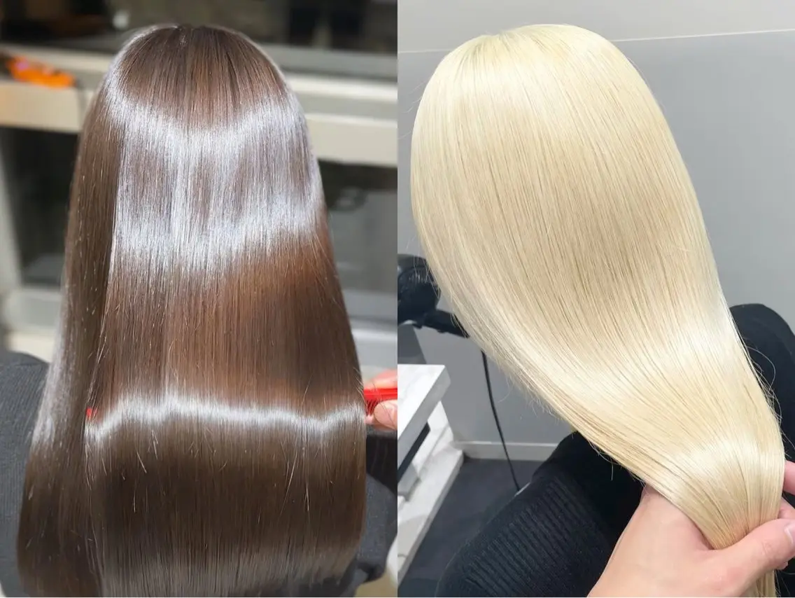 カット 縮毛矯正 🧡髪質改善💛 🌸SAKURA🌸のヘアスタイル