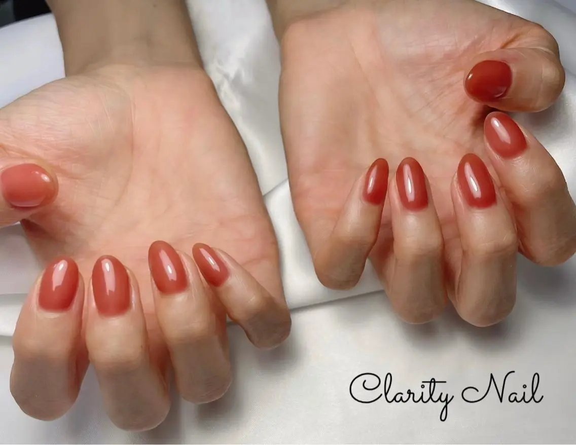 ネイル ワンカラーネイル ハンドネイル Clarity Nailのネイルデザイン