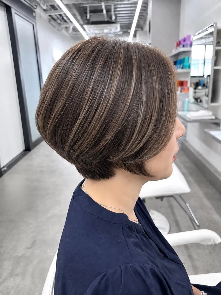 ショート カット ヘアカラー 関山浩平ショート /ボブ/ヘアセットのヘアスタイル
