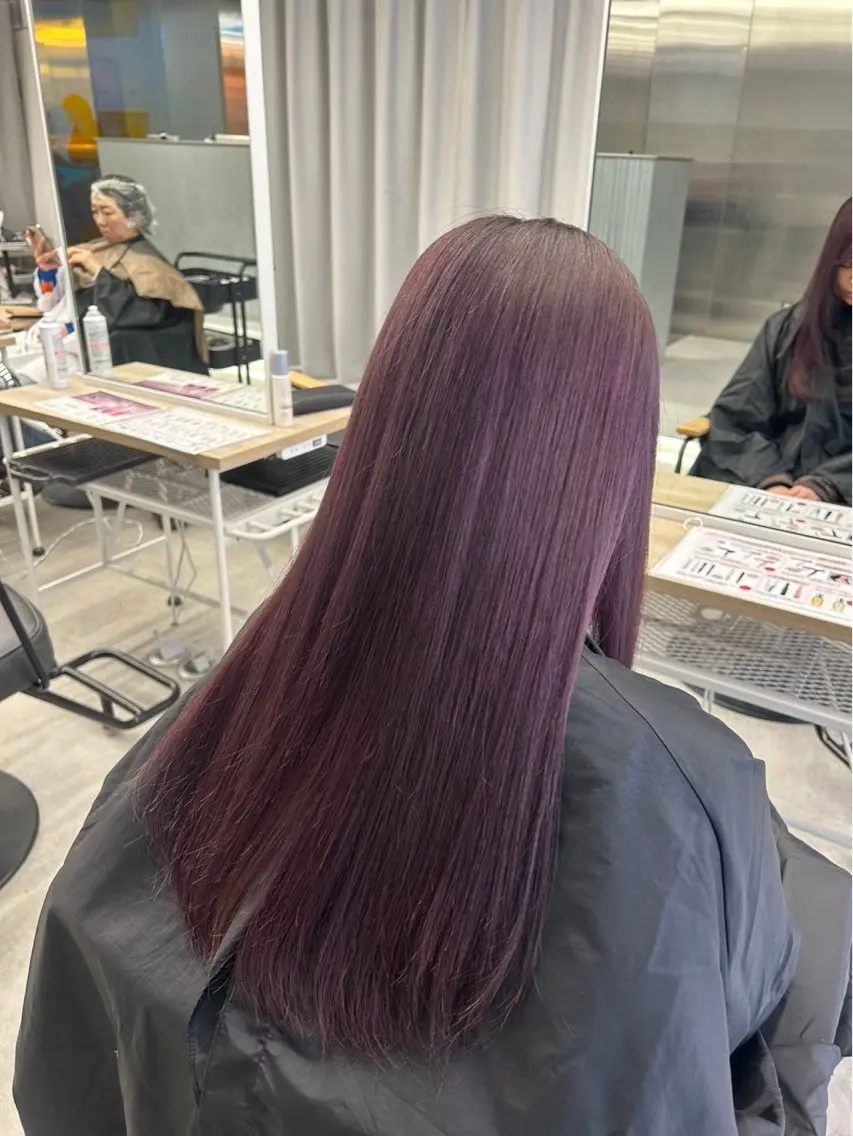 セミロング カラー セミロングパーマ バレイヤージュ ブリーチ ケアブリーチ ダブルカラー ヘアカラー シャドウパーマ/ ルーズパーマ/メンズのヘアスタイル
