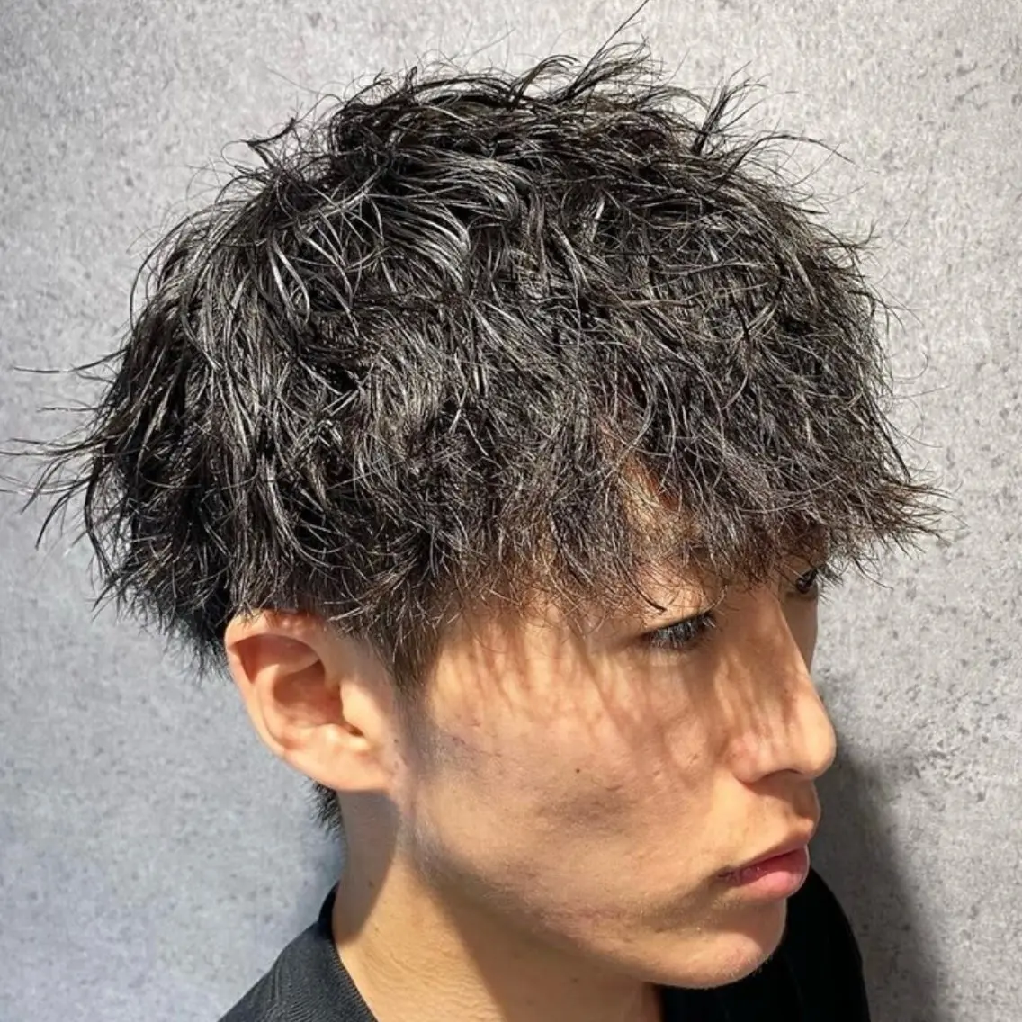 パーマ メンズ カット パーマ CUFFIA💈 天王寺メンズバーバーのヘアスタイル