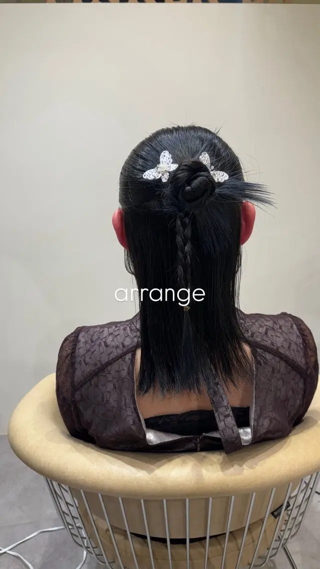 ミディアム ヘアアレンジ ボブ レイヤー/ボブ/暗髪 透明感カラーChieのヘアスタイル
