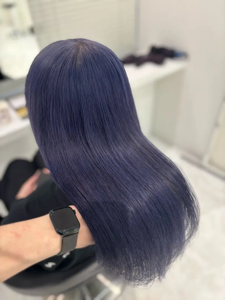 ロング カラー ハイトーンカラー ヘアカラー トリートメント ヘアセット KOYA透明感カラー 艶髪ハイトーンカラーのヘアスタイル