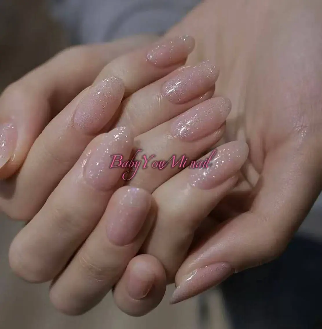 ネイル オーロラネイル チークネイル 成人式 フットネイル フレンチネイル ハンドネイル BabyYouMi nailのネイルデザイン